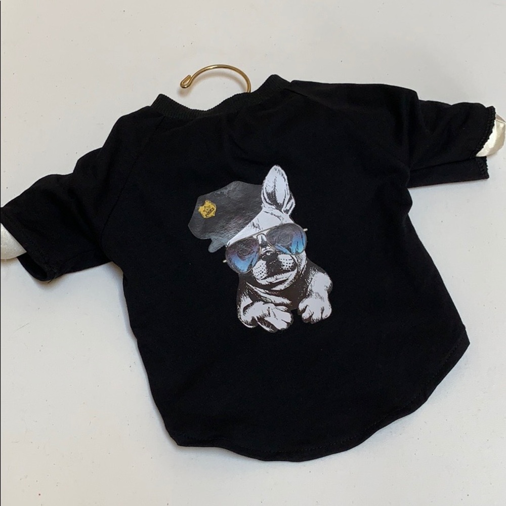 🖤 Dog Summer T Shirt Pet Clothes Costume Police🖤